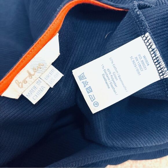 Boden Ellen Ottoman Dress – Navy, 3/4 Sleeve, Pocket Seam Detail, Size 4 - Picture 6 of 7